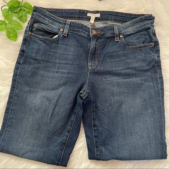 eileen fisher stretch straight ankle Jeans - Picture 2 of 7